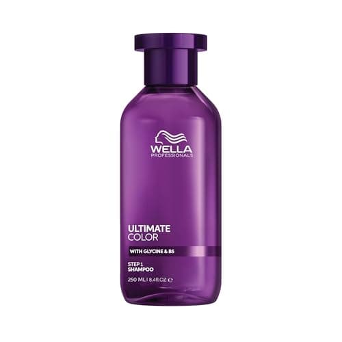 Image of Wella Professionals ULTIMATE COLOR Sulphate-Free Shampoo For all Coloured Hair - Protects Hair Colour & Cleanses Scalp - With Glycine & Metal Purifier 250ml