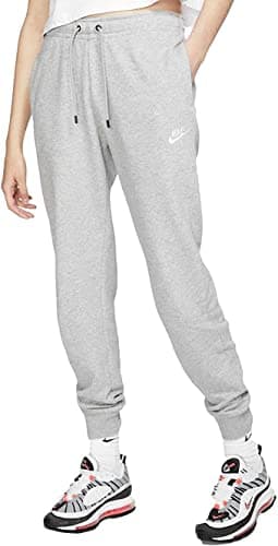 Image of Nike Women's NSW Tight Fleece Varsity, Dark Grey Heather/Dark Steel Grey, X-Small