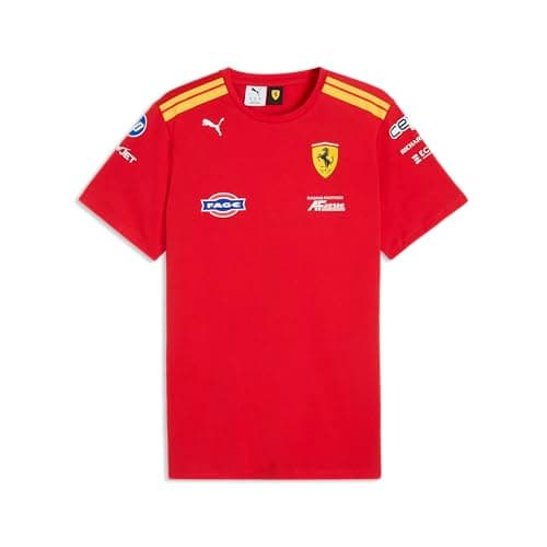 Image of PUMA Scuderia Ferrari F1 2026 Men's Team Hypercar Drivers Tshirt - Red - Size: L