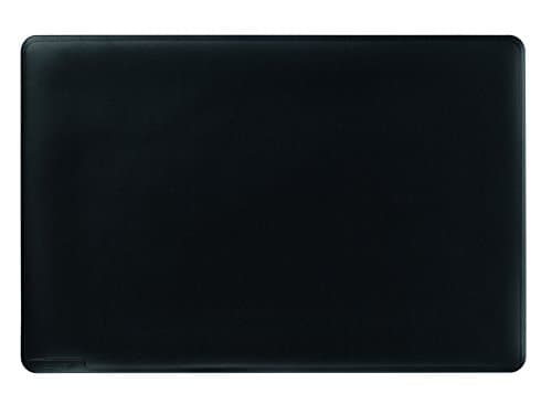 Image of Durable Desk Mat with Contoured Edges in Black - 53 x 40cm - Pack of 1 - Comfortable To Use - Perfect for Offices, Meeting Rooms, Home Office, etc.