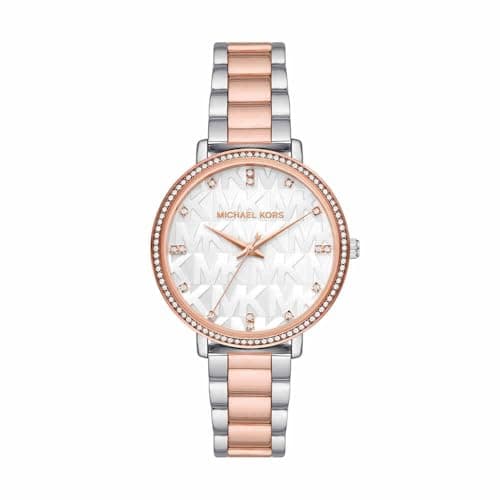 Image of Michael Kors Pyper Watch for Women, Quartz Three Hand Movement with Stainless Steel or Alloy Strap