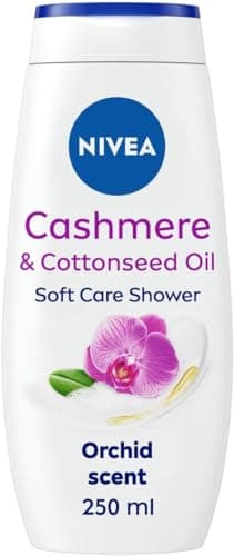 Image of Nivea Cashmere & Cotton Oil Shower Gel (250ml), Body Wash with Vitamin C, E, and Precious Oils, Protects Skin from Drying Out and Leaves it Touchably Smooth