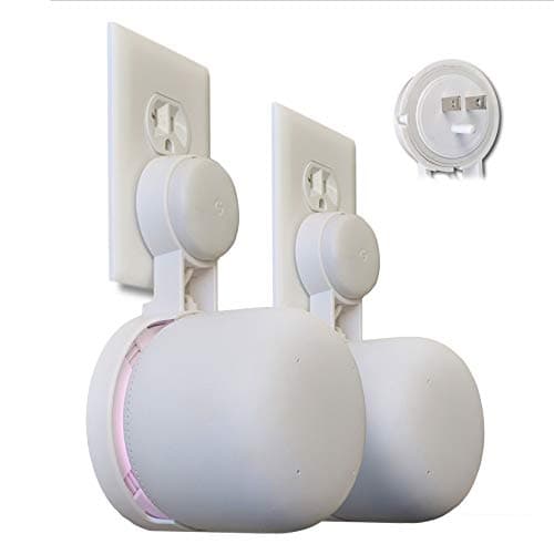 Image of Nest WiFi Point Genie: The Simplest Lowest Profile Outlet Holder Mount for Google Nest WiFi Point | Reinforced Support | Great Sound | Open Access | No Messy Screws! (2-Pack)