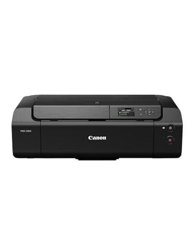 Image of Canon PIXMA PRO-200S Colour Inkjet Printer, Photo Printer, DIN A3+ (High-Gloss Print, WiFi, USB 2.0, WiFi, LAN, Print App, 7.5 cm LCD Colour Display, 4800 x 2400 DPI, 8 Separate Printer Inks), Grey