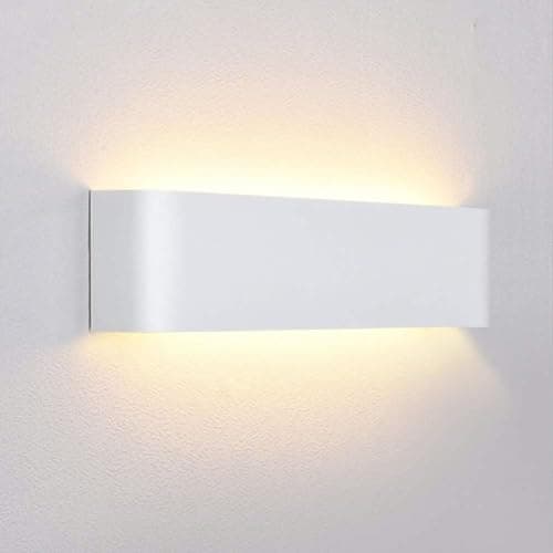 Image of Lightsjoy 16W Indoor Wall Lights, 30CM Modern Wall Lamps with Up Down Light IP44 Pure Aluminum Modern Wall Sconce, Interior Wall LED Lights for Bedroom Corridor Living Room Staircase Warm White