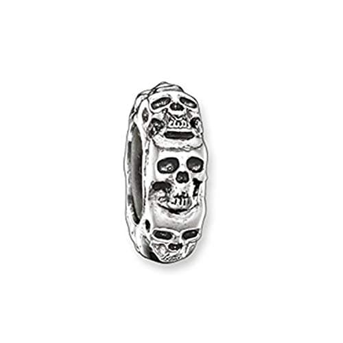 Image of Thomas Sabo Women Stopper Skull 925 Sterling Silver KS0008-648-12