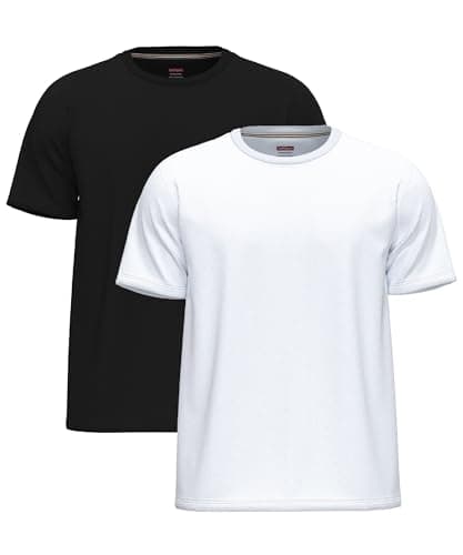 Image of Black Large Cotton T-Shirts for Men | UK Multipack Men's T-Shirts