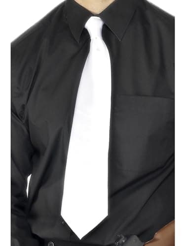 Image of Deluxe White Gangster Tie Halloween