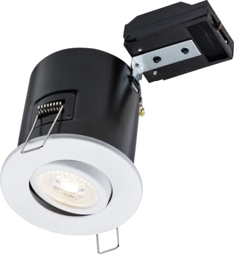Image of Knightsbridge 230V IP20 Tilt GU10 Fire-Rated Downlight White