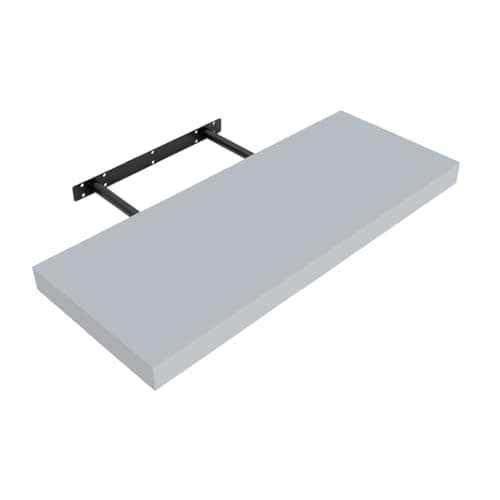 Image of Anika Floating Shelf / 3 Separate Sizes & 4 Colour Options / 3.8cm Thick Hollowboard/Bedroom/Kitchen/Living Room/Office (Grey, 60cm)