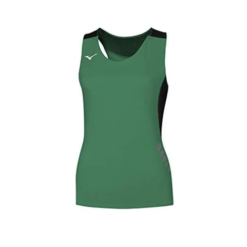 Image of Mizuno Premium JPN Singlet W Women's Tank Top, Womens, Sleeveless Shirt, U2EA720135, Green/Black, L