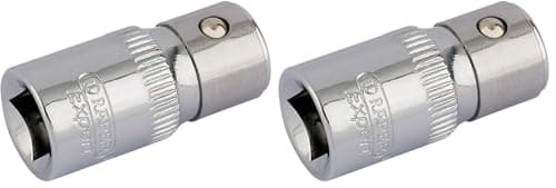 Image of Draper Expert 1/4" Square Drive to 1/4" Hexagon Bit Holder Socket | Screwdriver Drill Impact Driver Adapter | 85125 (Pack of 2)