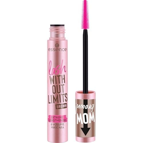 Image of Essence Cosmetics lash WITHOUT LIMITS BROWN EXTREME LENGTHENING & VOLUME MASCARA, longlasting, volumizing, lengthening (13ml)