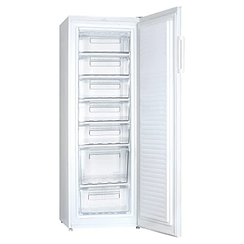 Image of Statesman TF170LWE Tall Freezer - 235 Litre, 6 Clear Drawers, 1 Maxi Box, 60 cm Wide, Reversible Door, White