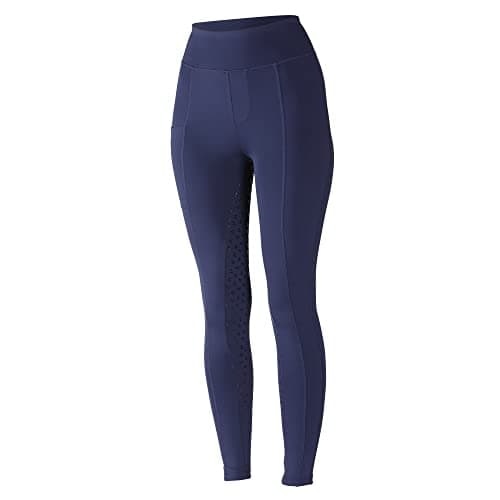 Image of Shires Aubrion Hudson Maids Riding Tights - Navy Blue 13-14 Years