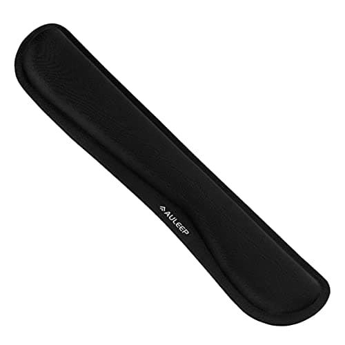 Image of AULEEP Keyboard Wrist Rest Support Pad, Anti-Slip Rubber Base and Ergonomic Design for PC Computer Notebook Laptop Mac Black