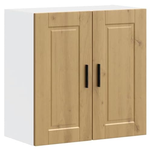 Image of vidaXL Porto Artisan Oak Kitchen Cabinet - 60x31x60 cm - Engineered Wood Wall Storage - Modern Doors & Ample Shelves