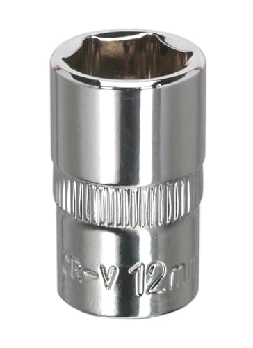 Image of Sealey Sp3812 Walldrive Socket 12Mm 3/8Sq Drive Fully Polished