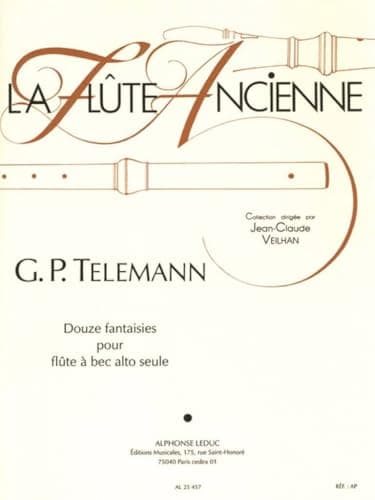Image of Georg Philipp Telemann: 12 Fantasies for Solo Recorder