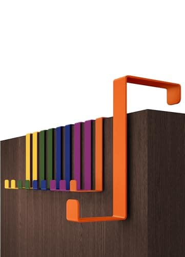 Image of Menz Over Door Hanger – 10 pcs. Multicoloured - Coat Hooks 3.6 cm (1.4") + 4.6 cm (1.8") - Over Door Hook for Hanging Clothes, Coat Rack