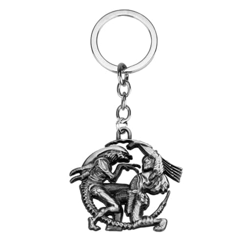 Image of Alien vs. Predator Game Queen 3D Figure Keychain (AVP Silver)