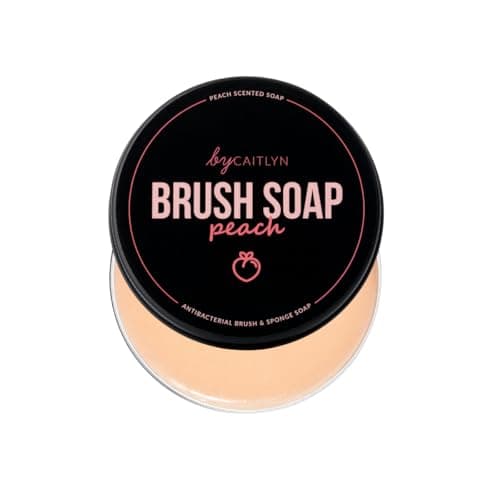 Image of By Caitlyn Antibacterial Brush & Sponge Soap (Peach Scent) – Deep Clean Makeup Brush & Sponge Cleaner – Gentle, Effective & Fast-Drying Formula for Hygienic Beauty Tools. Available in 6 Scents.