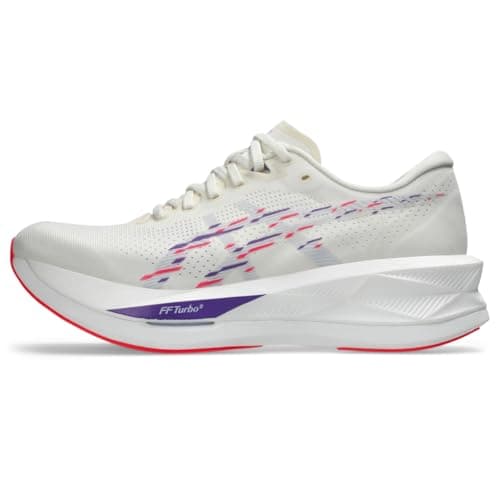 Image of ASICS Men's SONICBLAST Running Shoes, Cream/Blue Fade, 8 UK