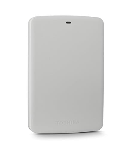 Image of Toshiba Canvio Basics 1TB Portable Hard Drive- White (HDTB310XW3AA)