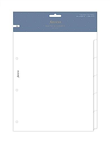 Image of A4 Blank dividers 6 tabs - white