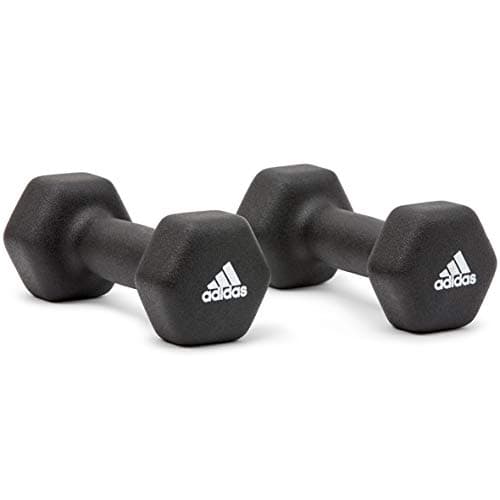 Image of adidas Unisex's Dumbbells (Pair), Black, 2 Kg