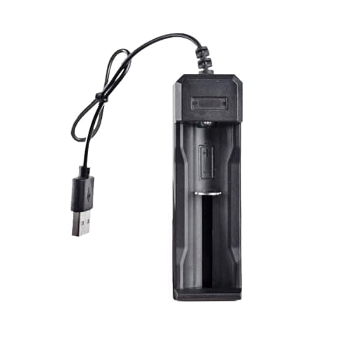 Image of LIUZIKUN 1 Slot Battery Charger USB 3.7V Smart Charging For Rechargeable Li-ion Batteries 18650 26650 14500 16340 USB 3.7V 1-slot Charger With LED