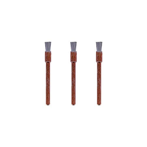 Image of Dremel 532 Stainless Steel Brush Accessory Set, 3 Brushes (3.2 mm) for Cleaning Corrosive Resistant Materials