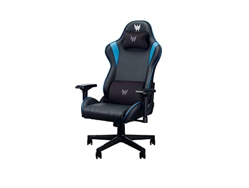 Image of Acer Predator Rift gaming chair PGC010 - (4D armrests, height adjustable, reclining back, lumbar support, 120 kg max capacity, PVC leather, black)