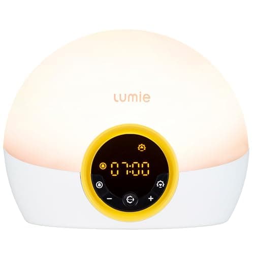 Image of Lumie Bodyclock Rise 100 - Wake-Up Light Alarm Clock with Sunrise and Sunset, Multicolour