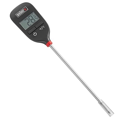 Image of Weber Instant-Read Digital Thermometer/Quick & Precise Temperature Measurement in °C and °F, Accurate in 15 Seconds, Auto Shut-Off, Easy-Read Display, 0.8 x 3.3 x 20.5 cm