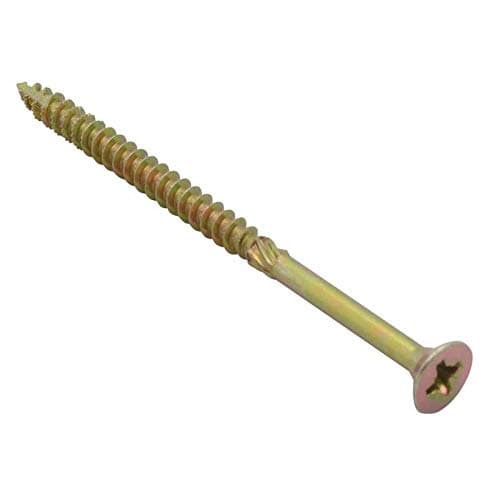 Image of Spectre Advanced Multi-purpose Woodscrews | 6.0 x 100mm | Zinc Yellow Passivated | Box 100
