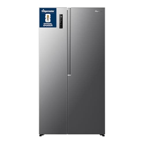 Image of Fridgemaster American Fridge Freezer - Silver - E Rated