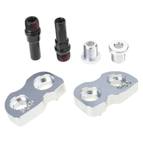 Image of XFYESL Bike Rear Brake Drum G6DE V Brake Post Extension Mounts Universal V Brake Extension Block Brake Extension Seats Set For Bike Wheel(Silver)