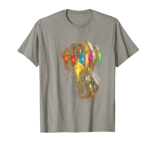 Image of Avengers Endgame Infinity Gauntlet Warlord Splatter T-Shirt