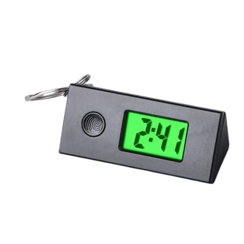 Image of Keychain Digital Clock – Compact LED Digiital Pocket Watch with Time Display | Mini Keychaiin Wattch | Keyring Luminous Cloock with Backlight | Portable Timepiece for Travel and Everyday Carry