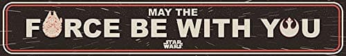 Image of Pyramid International Star Wars Wall Art (May the Force Be With You Design) 13cm x 80cm - Official Merchandise 