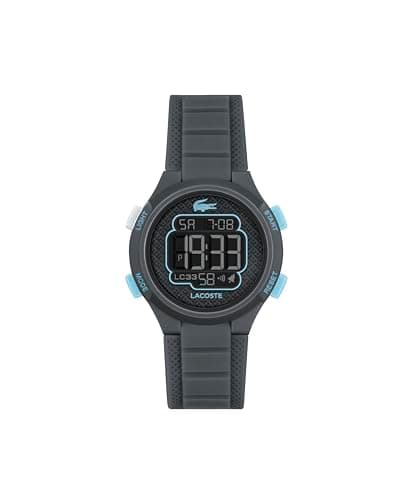 Image of Lacoste Digital Watch for Kids LC33 Collection with Drak Grey Silicone Bracelet - 2030068