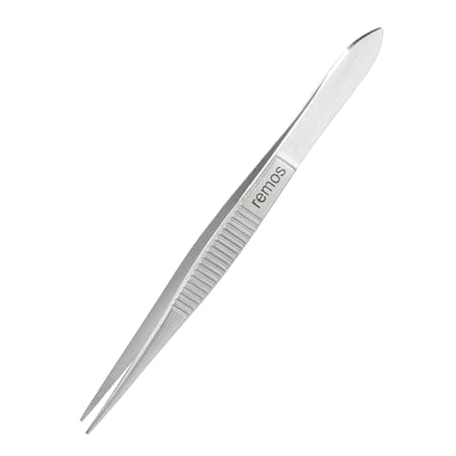 Image of REMOS Splinter Tweezers Made of Stainless Steel with Serrated tip - 8 cm