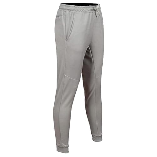 Image of SiXsigma Sports Mens Tracksuit Bottoms Pants Trousers - Quick Dry Tracksuit Bottoms Men for Joggers, Sports, Gym & Running for Men with Two Side Zip Pockets (Grey, Large)