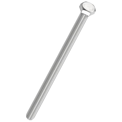 Image of Kozelo 5 Pcs Hex Head Screws Bolts - [M8-1.25x120] 304 Stainless Steel Grade A2-70 Fully Threaded Hex Tap Metric Hexagon Head Machine Bolts Right Hand External Hex Drive, Silver