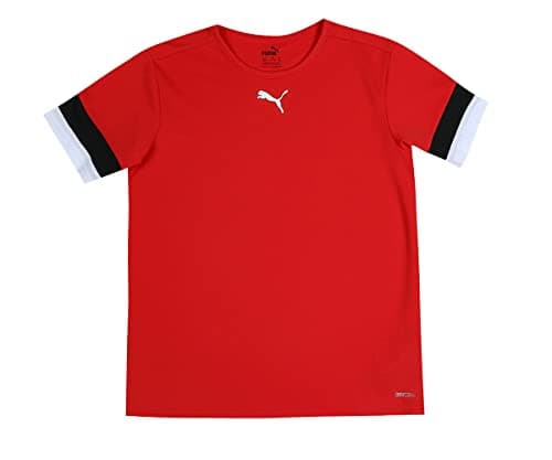 Image of PUMA Unisex Kids teamRISE Jersey Jr Shirt, Puma Red-puma Black-puma White, 140