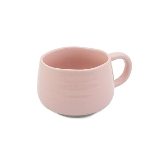 Image of Jamie Oliver Big Love Pink Cosy Cuppa, Speckled Stoneware Coffee, Tea Mug, Ideal Gift for Any Occasion, Dishwasher, Microwave, 12.7oz, 375ml, 13x10x7cm