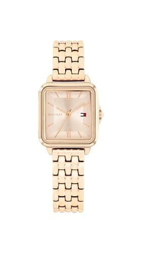 Image of Tommy Hilfiger Three Hand Quartz Movement Watch for Women with Rose Gold Colored Stainless Steel Bracelet - 1782833