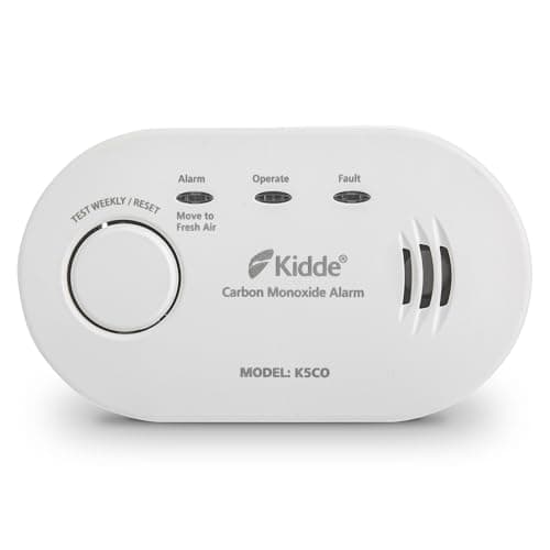 Image of Kidde 5CO Carbon Monoxide Alarm and Detector with AA Batteries - 10 Year Sensor Life CO Alarm for Home
