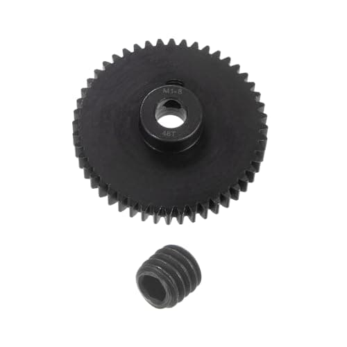 Image of sourcing map Mod 1 48T Pinion Gear 8mm Bore Hardened Steel Motor Rack Spur Gear for RC Car Truck Gear Drive
